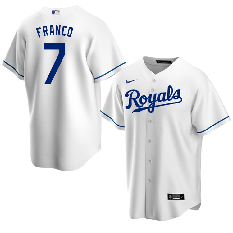 Nike Men #7 Maikel Franco Kansas City Royals Baseball Jerseys Sale-White